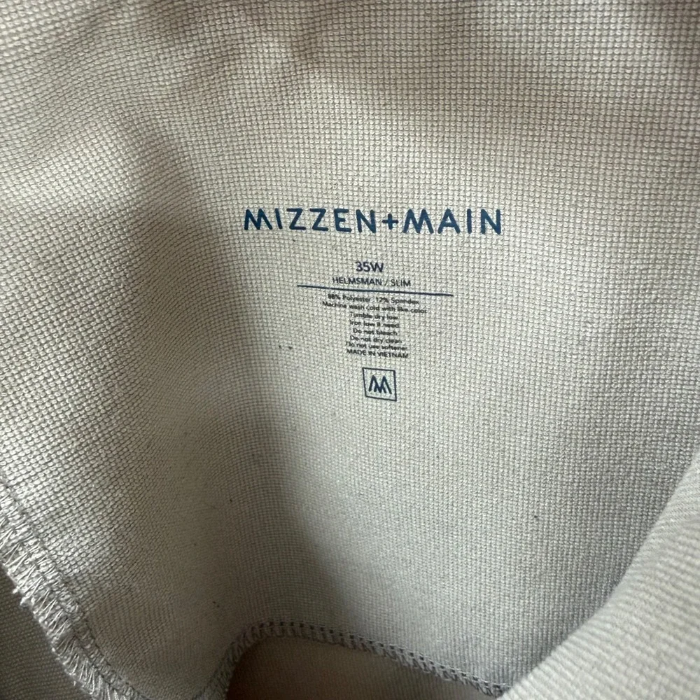 Mizzen + Main Helmsman Slim Performance Jogger Pants Khaki Tan Mens 35W 33x28